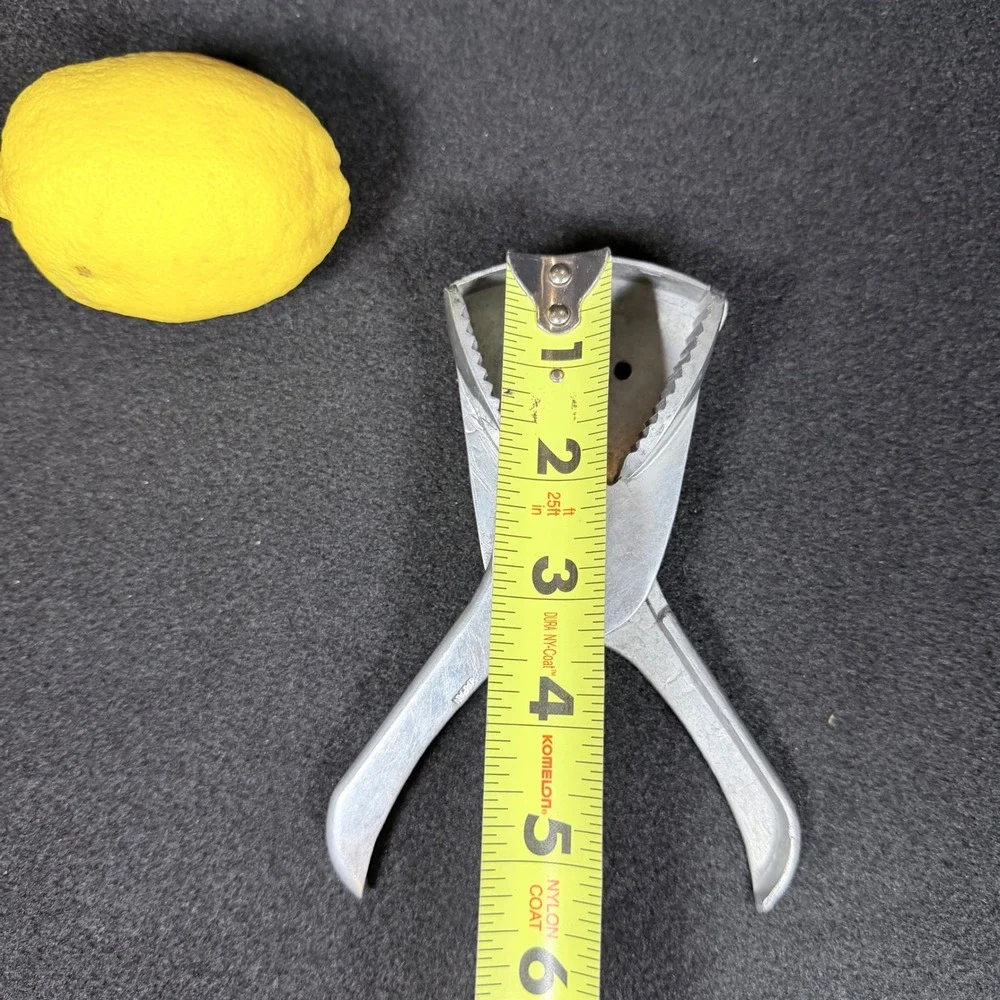 Vintage Japan Cast Aluminum Manual Citrus Lemon Lime Wedge Squeezer Juicer Press